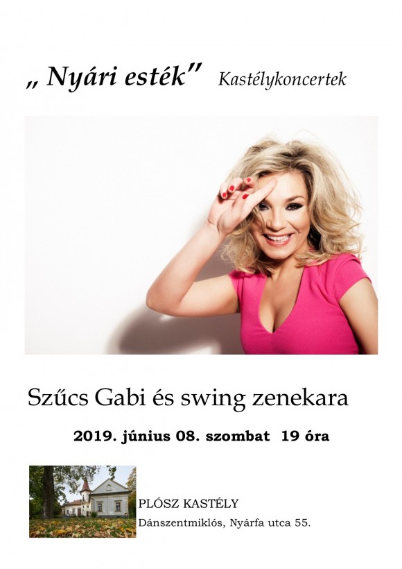 Nyári Esték Kastélykoncertek: Szűcs Gabi és swing zenekara